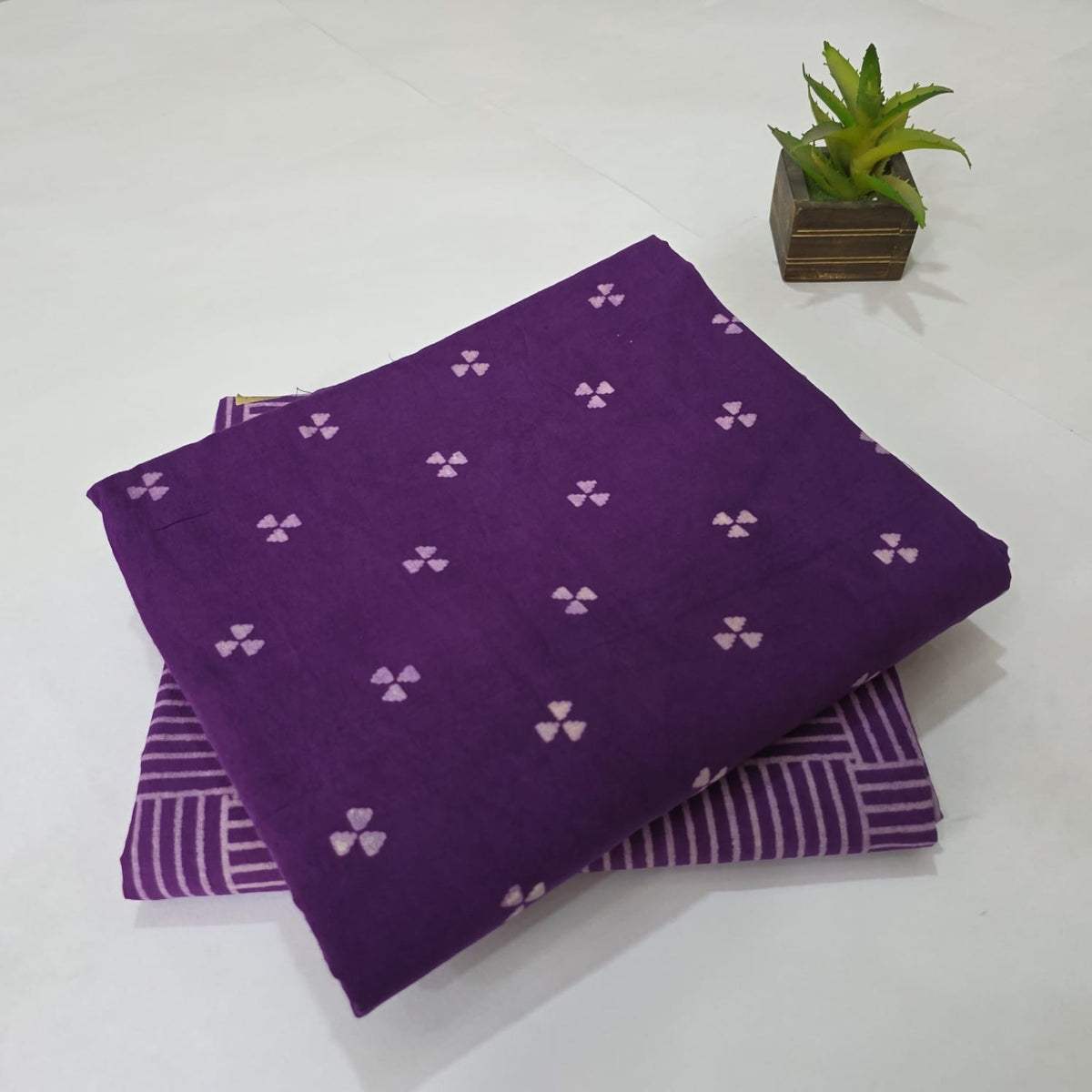 Hand Block Printed Cotton Salwar Suit for Women