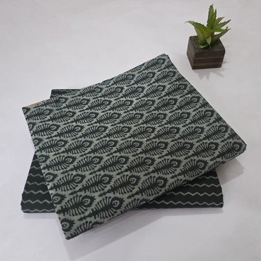 Cotton Hand Block Print Suit Set for Women