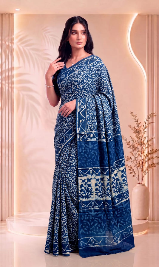 Mulmul Cotton Sarees for Women – Lightweight Elegant Floral Collection