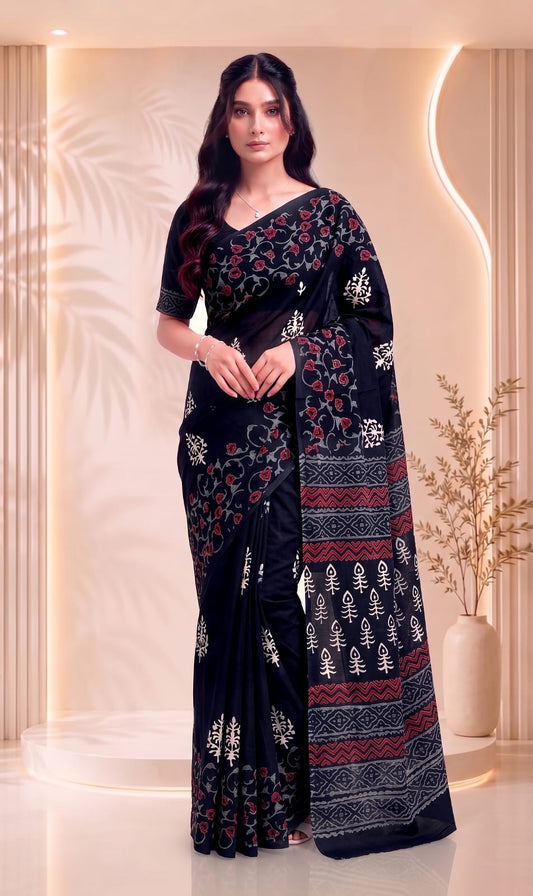 Cotton Saree for Daily Wear – Soft Lightweight Traditional Design
