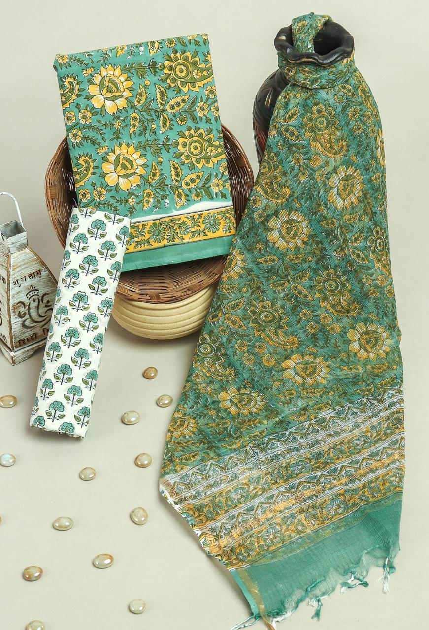 Kota Doriya Dupatta Cotton Suit Set