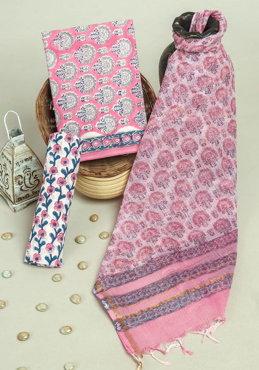 Kota Doriya Dupatta Cotton Suit Set
