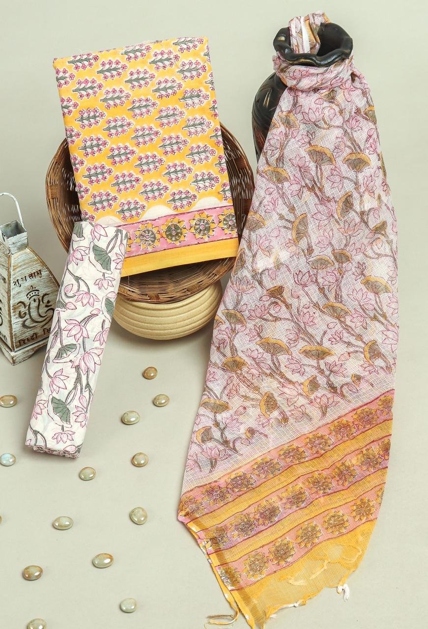 Kota Doriya Dupatta Cotton Suit Set