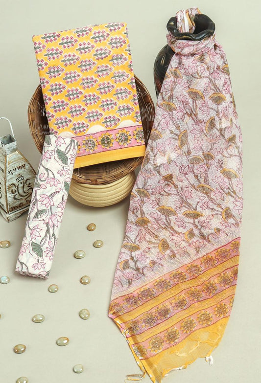 Kota Doriya Dupatta Cotton Suit Set