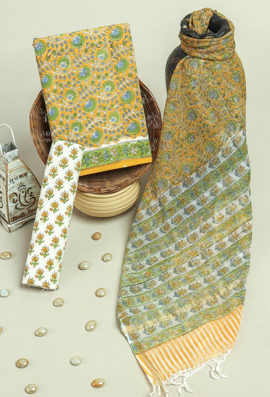 Kota Doriya Dupatta Cotton Suit Set