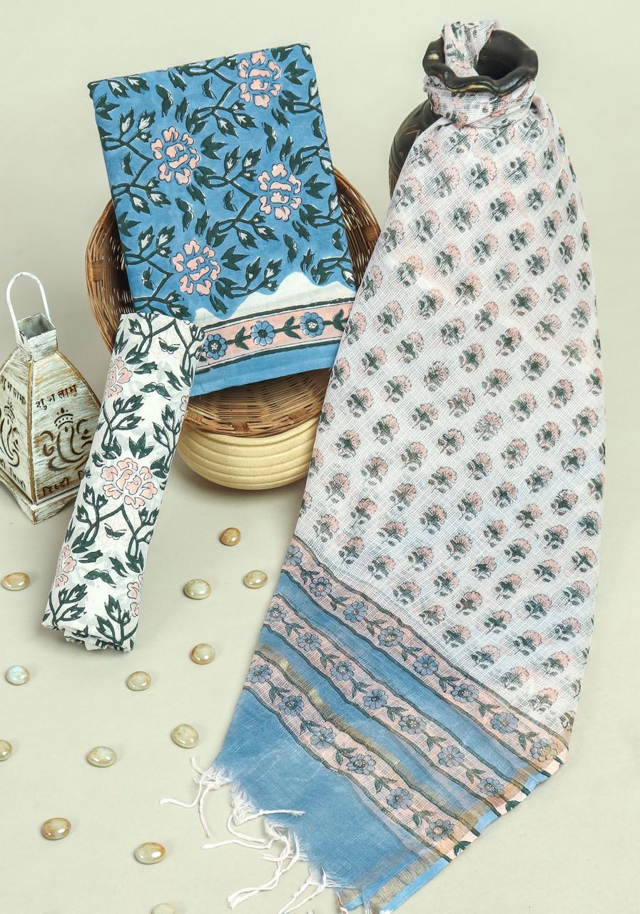 Kota Doriya Dupatta Cotton Suit Set