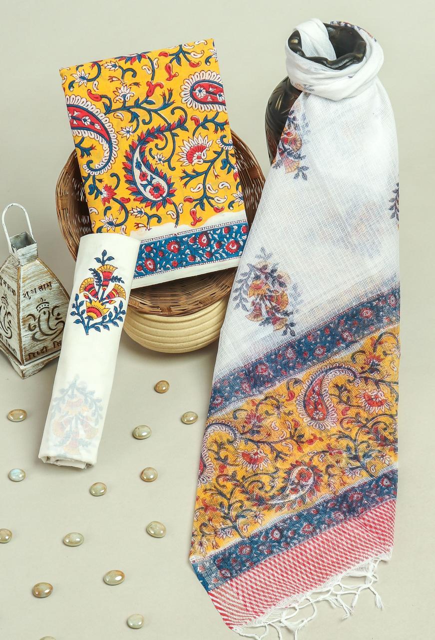 Kota Doriya Dupatta Cotton Suit Set