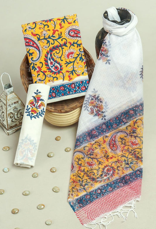Kota Doriya Dupatta Cotton Suit Set