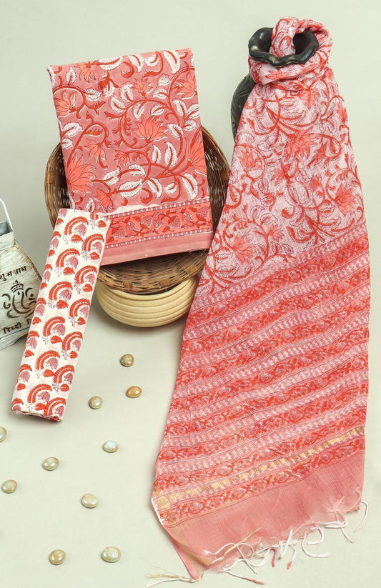 Kota Doriya Dupatta Cotton Suit Set