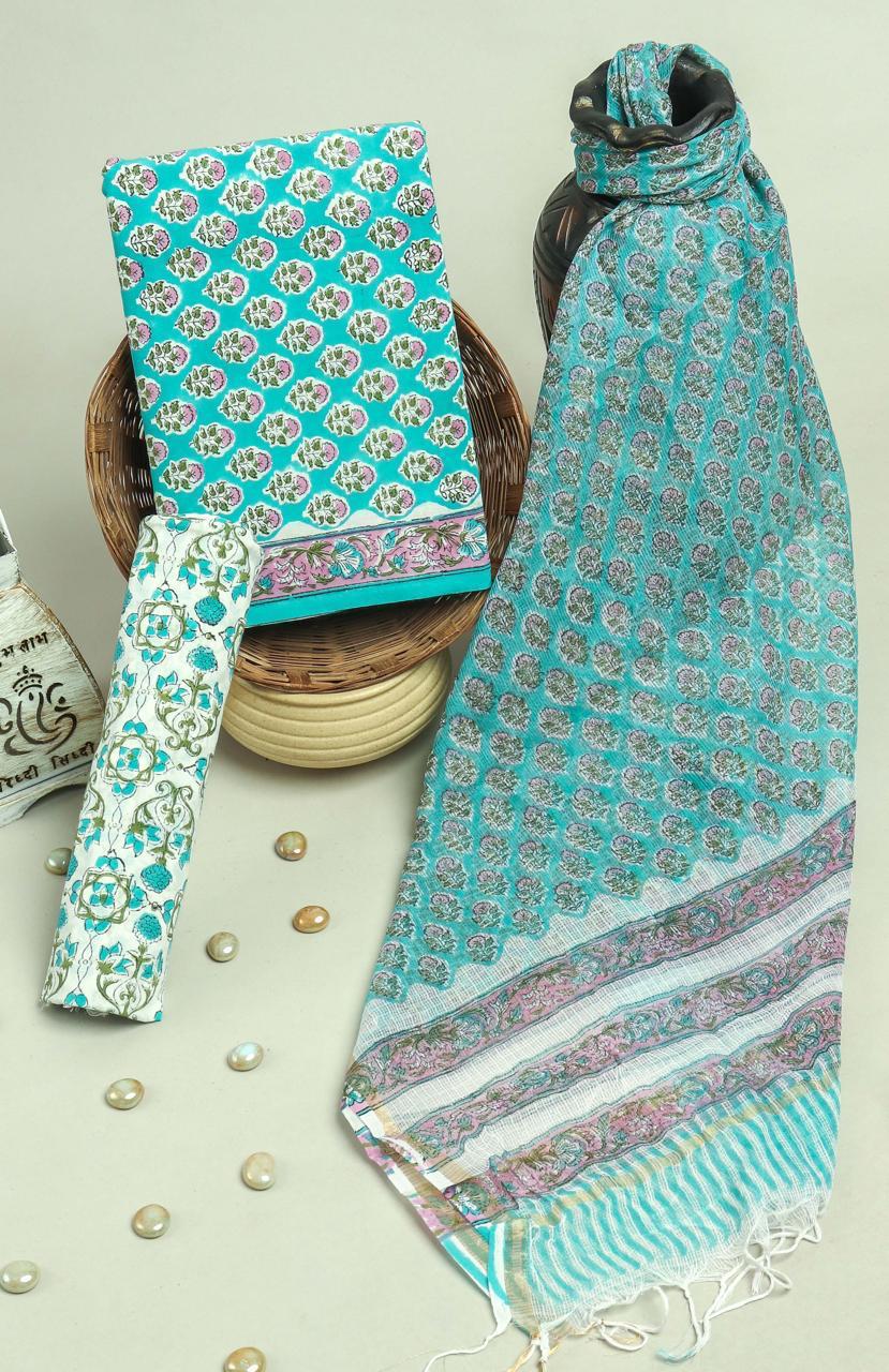 Kota Doriya Dupatta Cotton Suit Set