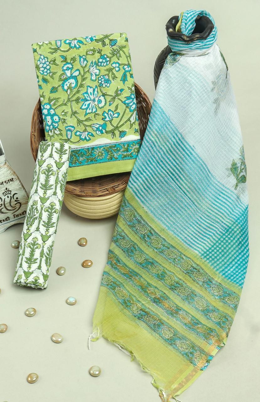 Kota Doriya Dupatta Cotton Suit Set