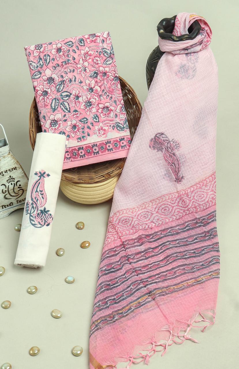 Kota Doriya Dupatta Cotton Suit Set