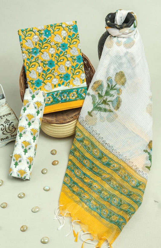 Kota Doriya Dupatta Cotton Suit Set