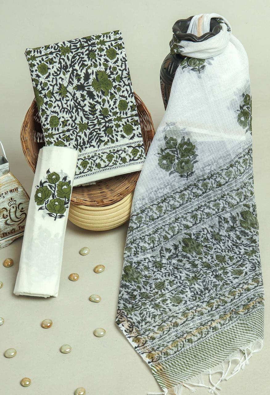 Kota Doriya Dupatta Cotton Suit Set