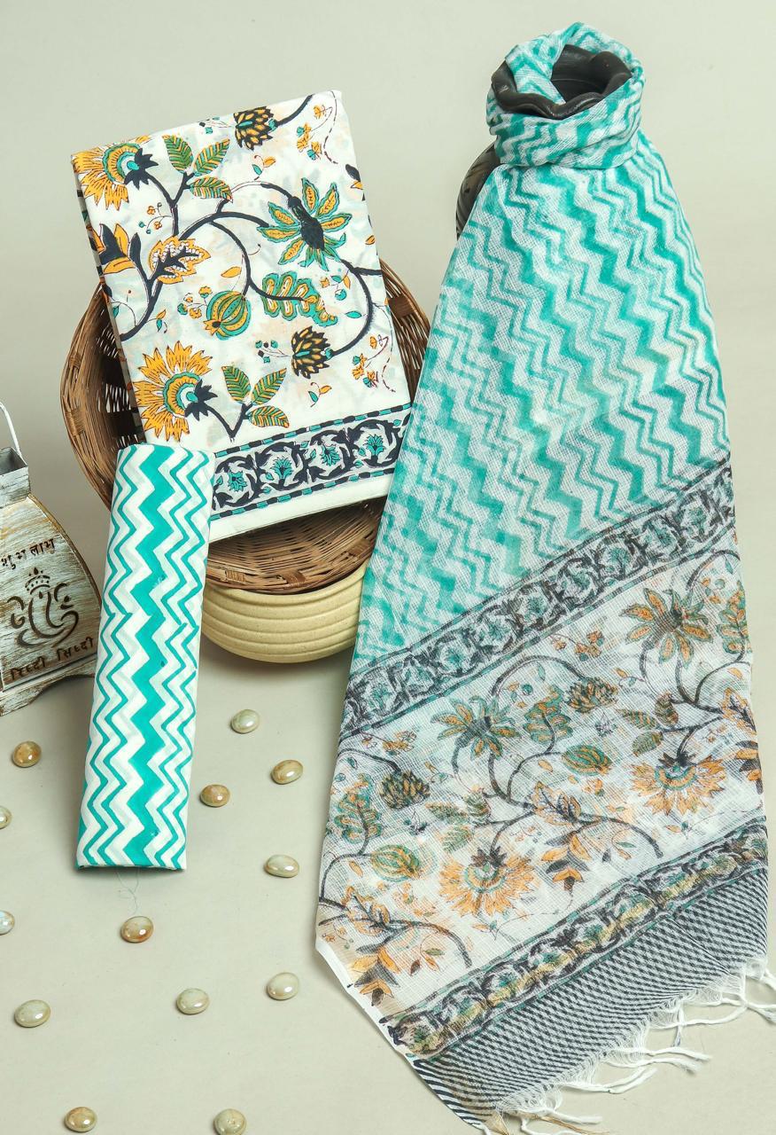 Kota Doriya Dupatta Cotton Suit Set