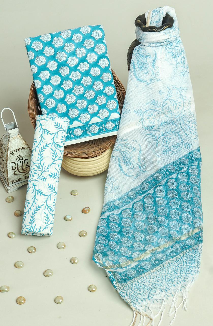 Kota Doriya Dupatta Cotton Suit Set