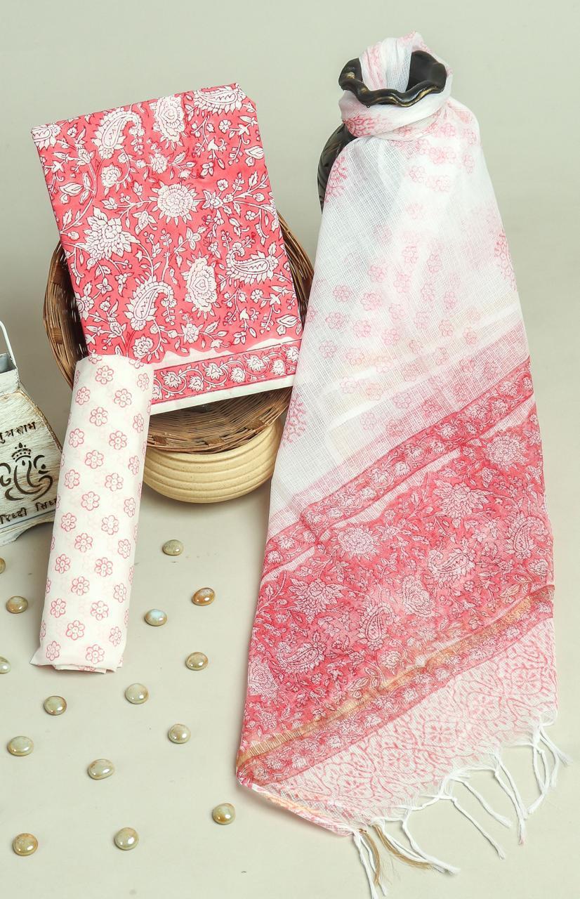 Kota Doriya Dupatta Cotton Suit Set