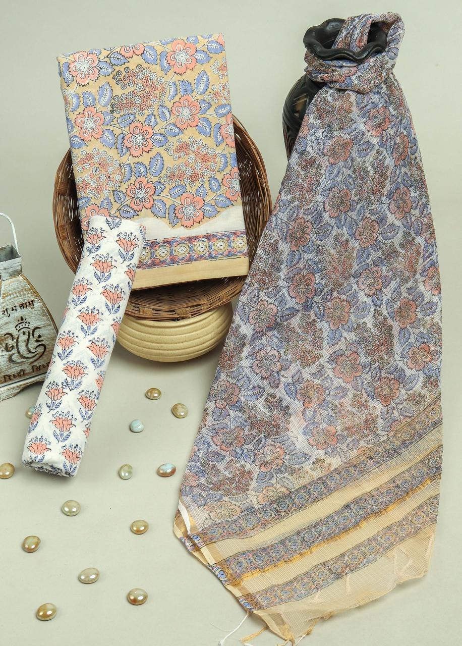 Kota Doriya Dupatta Cotton Suit Set