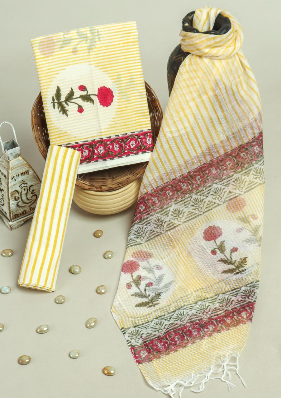 Kota Doriya Dupatta Cotton Suit Set