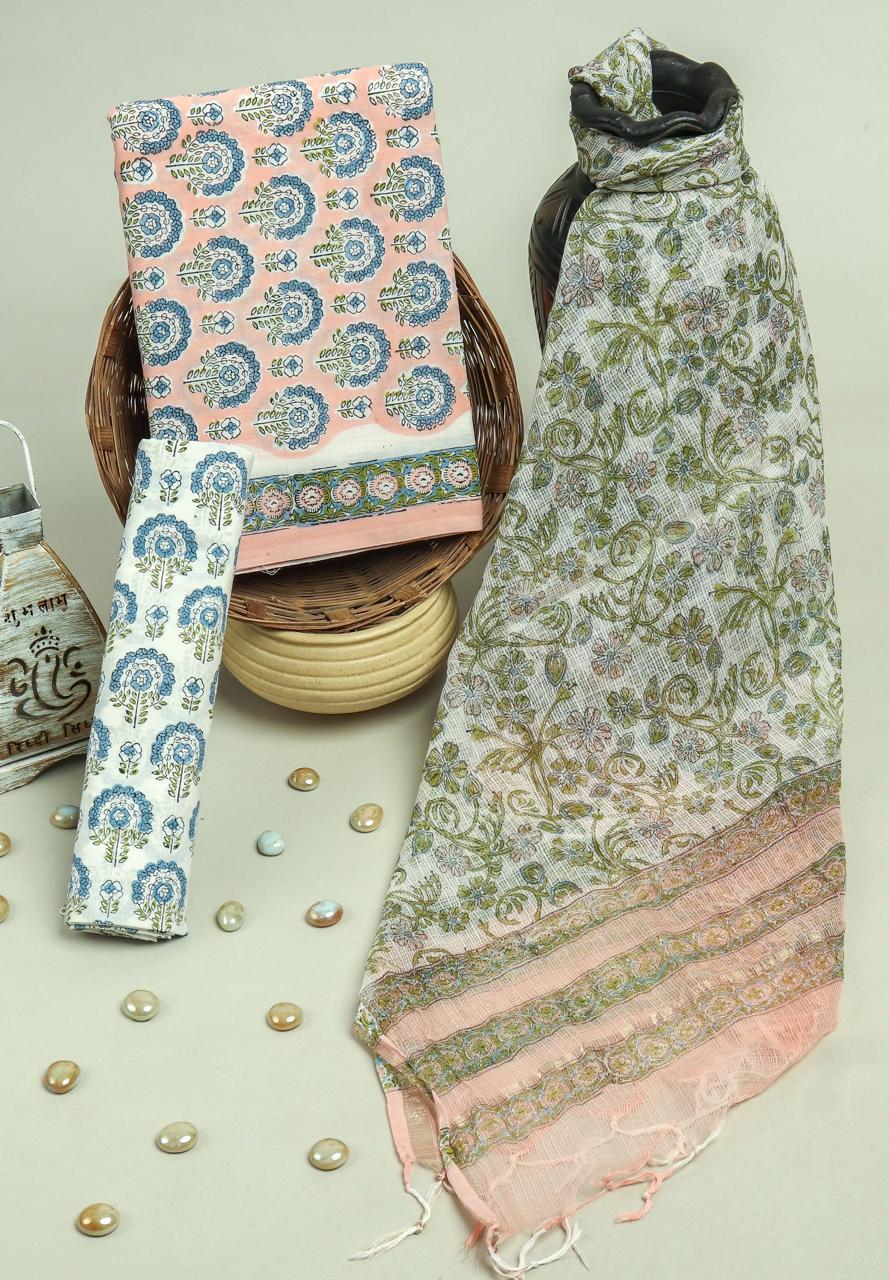 Kota Doriya Dupatta Cotton Suit Set