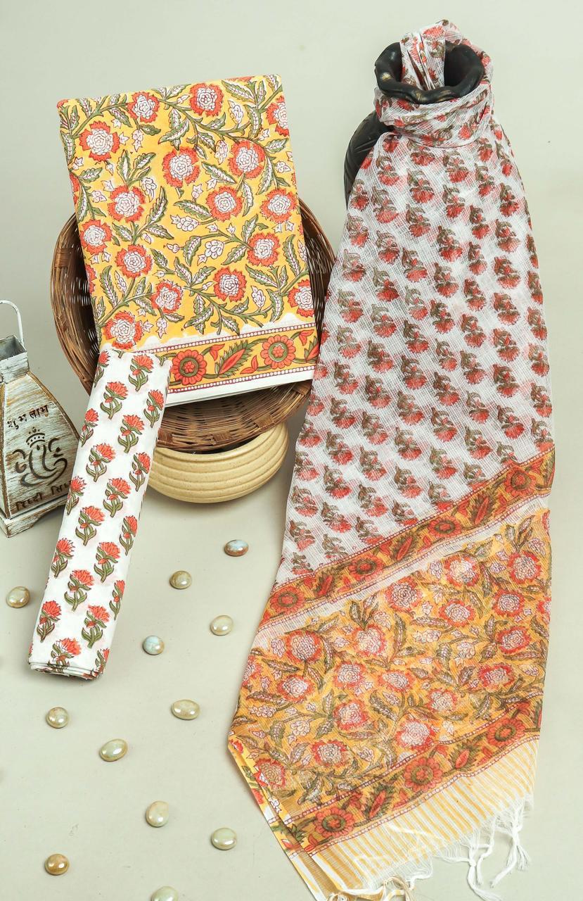Kota Doriya Dupatta Cotton Suit Set