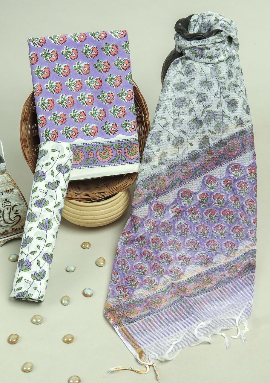 Kota Doriya Dupatta Cotton Suit Set