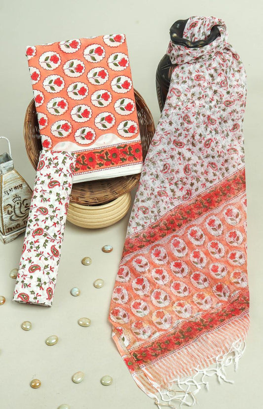 Kota Doriya Dupatta Cotton Suit Set