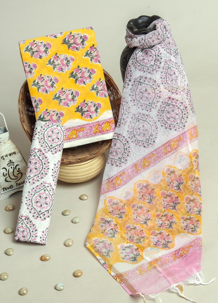 Kota Doriya Dupatta Cotton Suit Set