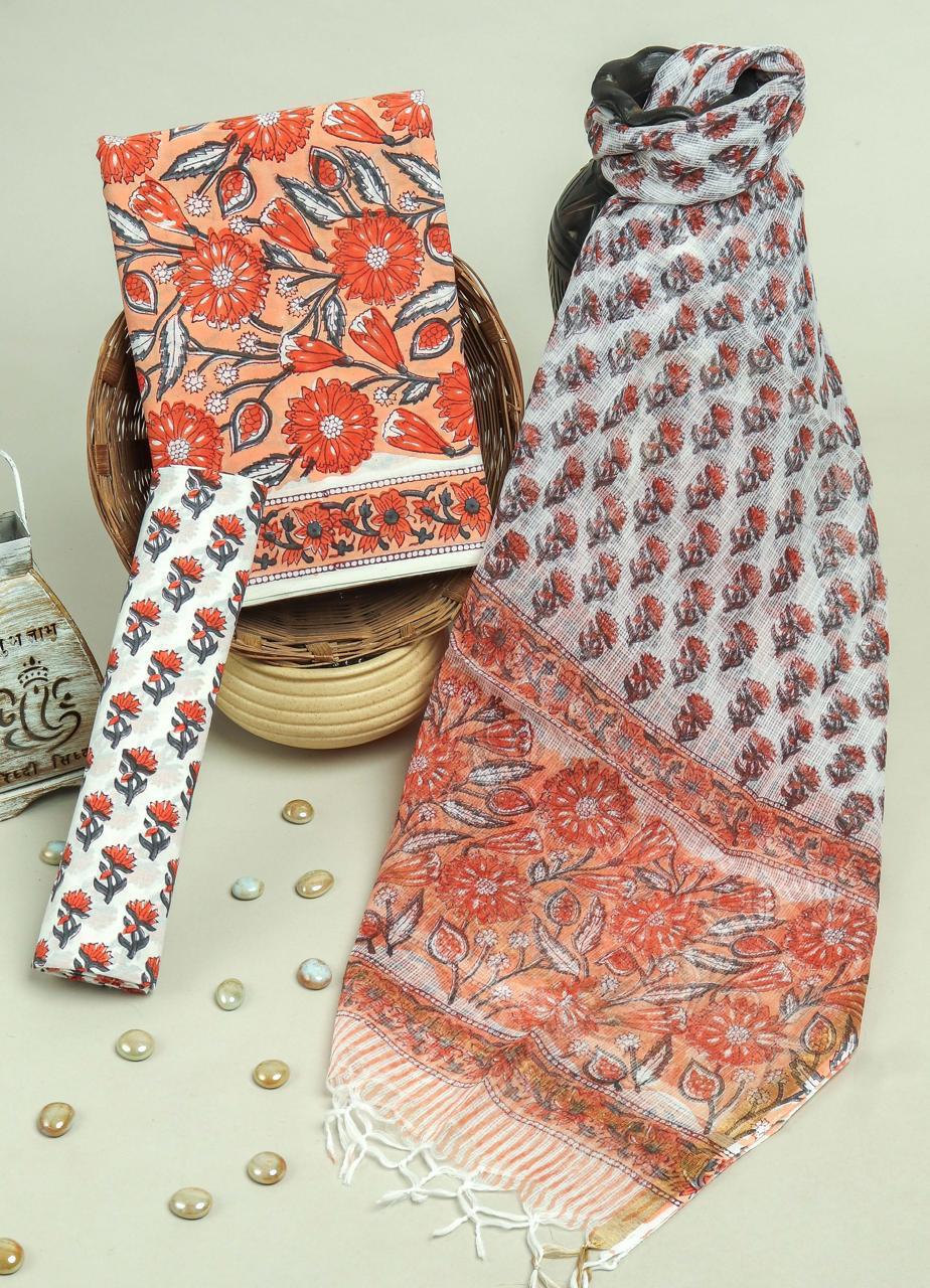 Kota Doriya Dupatta Cotton Suit Set