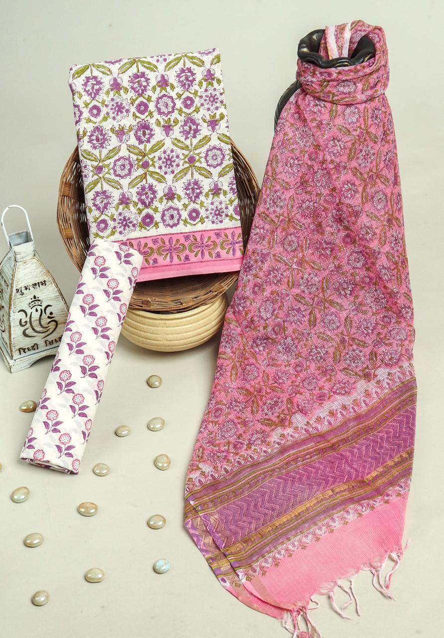 Kota Doriya Dupatta Cotton Suit Set