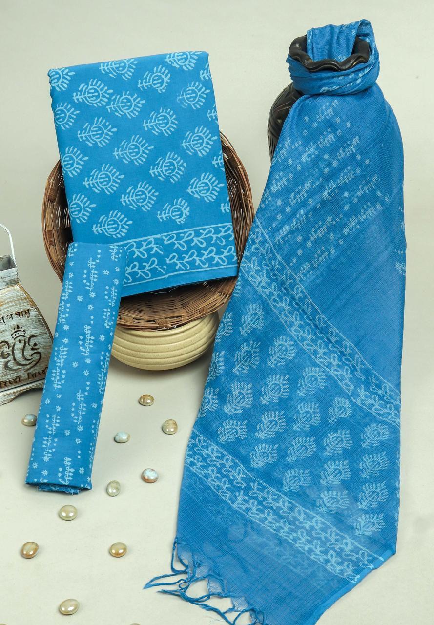 Kota Doriya Dupatta Cotton Suit Set