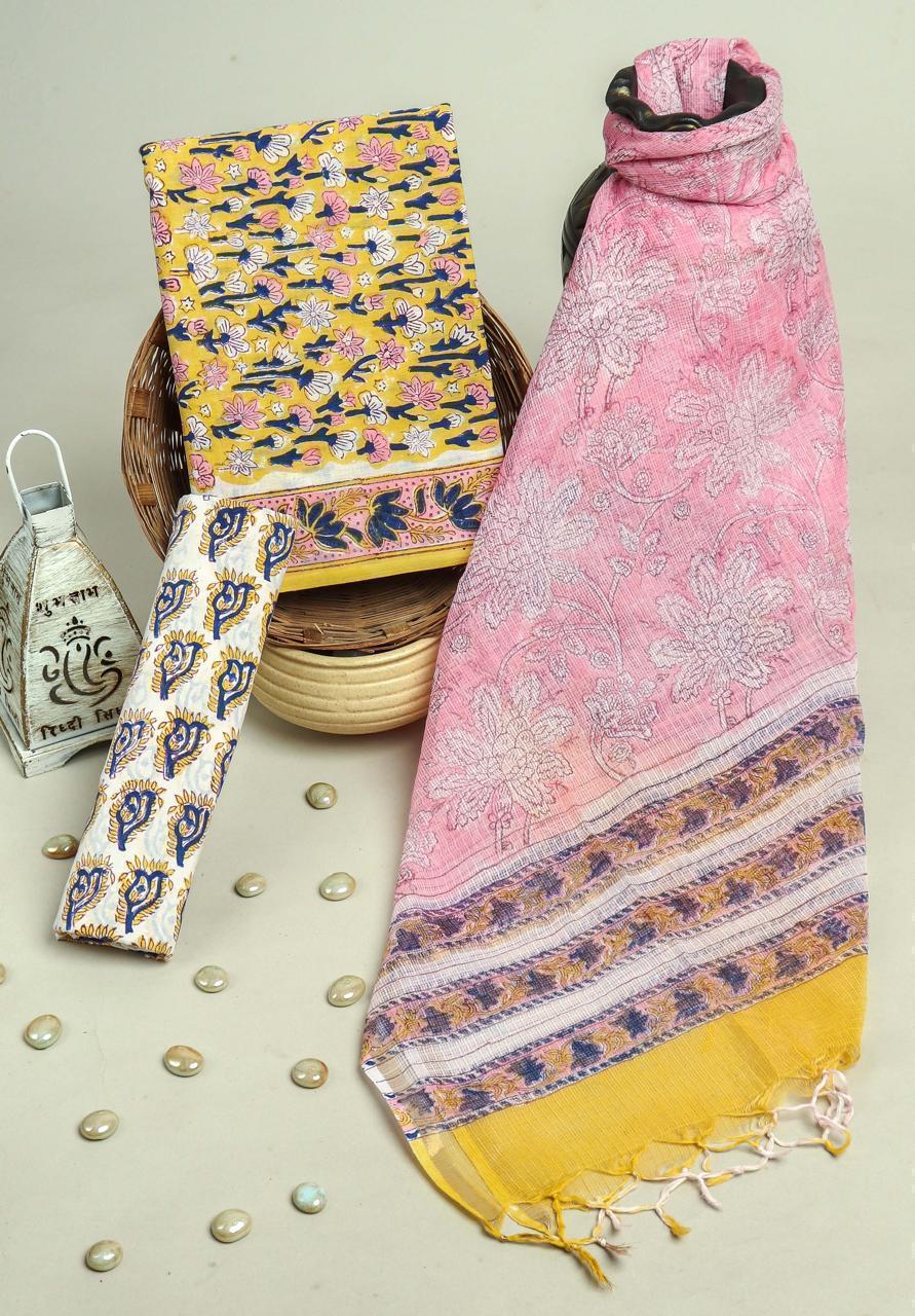 Kota Doriya Dupatta Cotton Suit Set