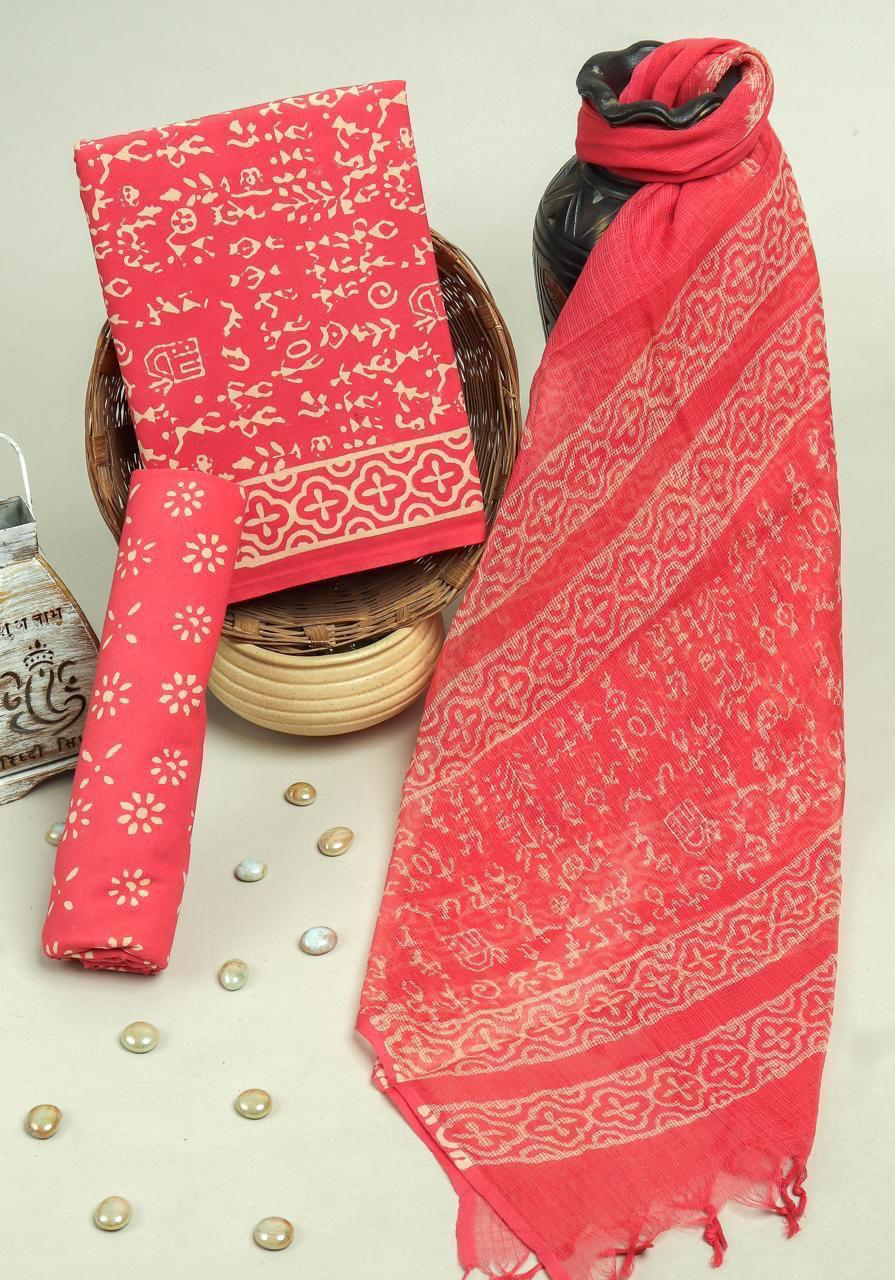 Kota Doriya Dupatta Cotton Suit Set