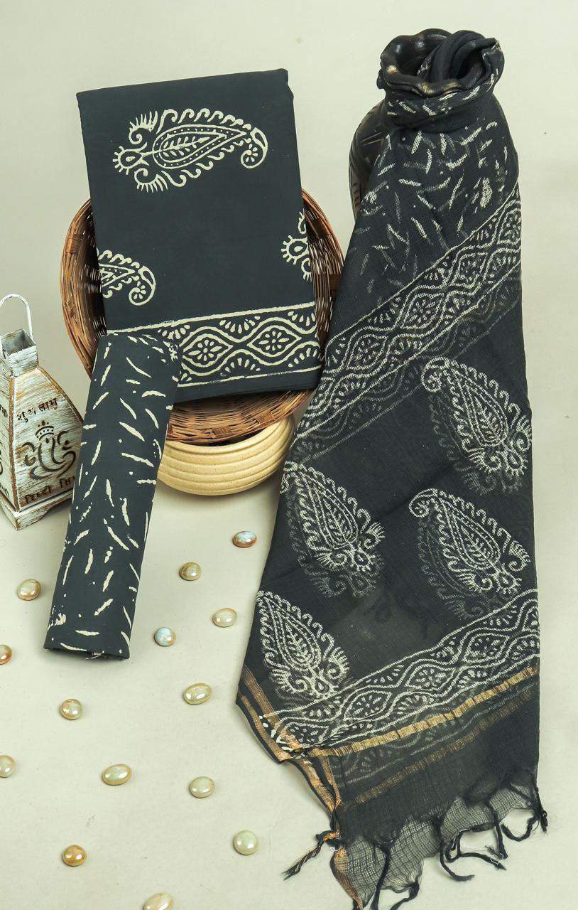 Kota Doriya Dupatta Cotton Suit Set