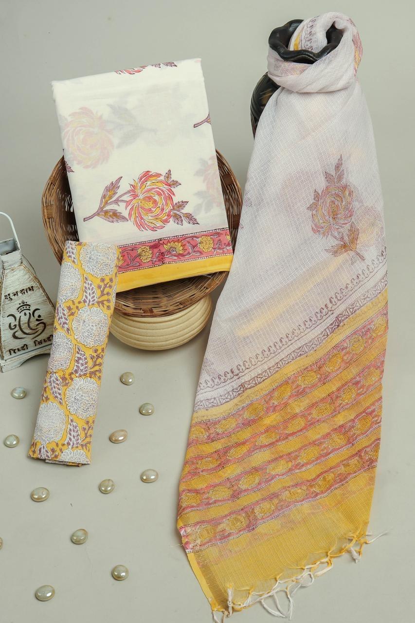 Kota Doriya Dupatta Cotton Suit Set
