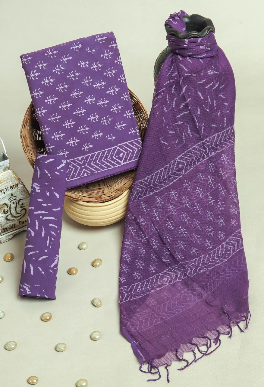 Kota Doriya Dupatta Cotton Suit Set