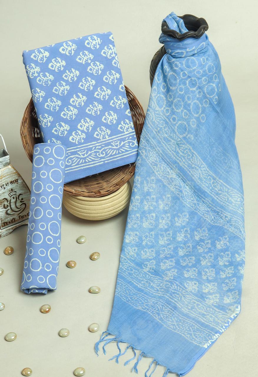 Kota Doriya Dupatta Cotton Suit Set