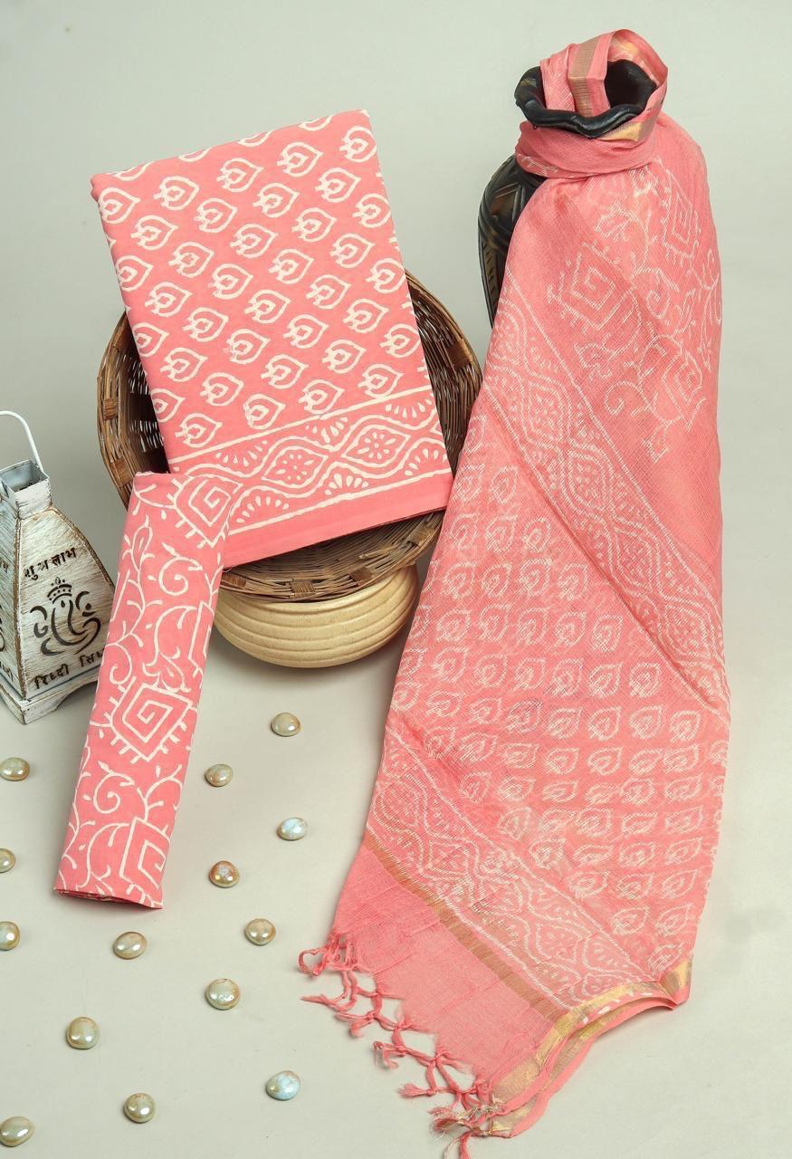 Kota Doriya Dupatta Cotton Suit Set