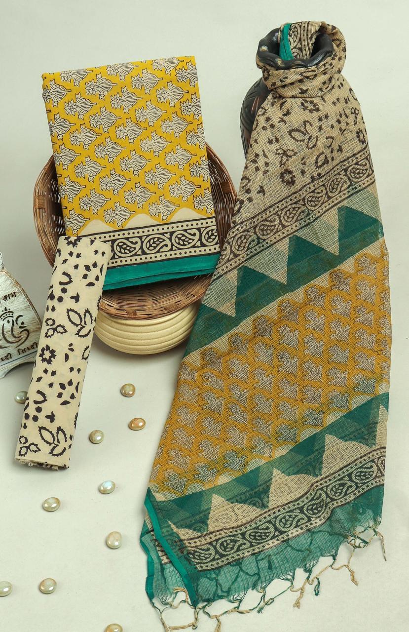 Kota Doriya Dupatta Cotton Suit Set