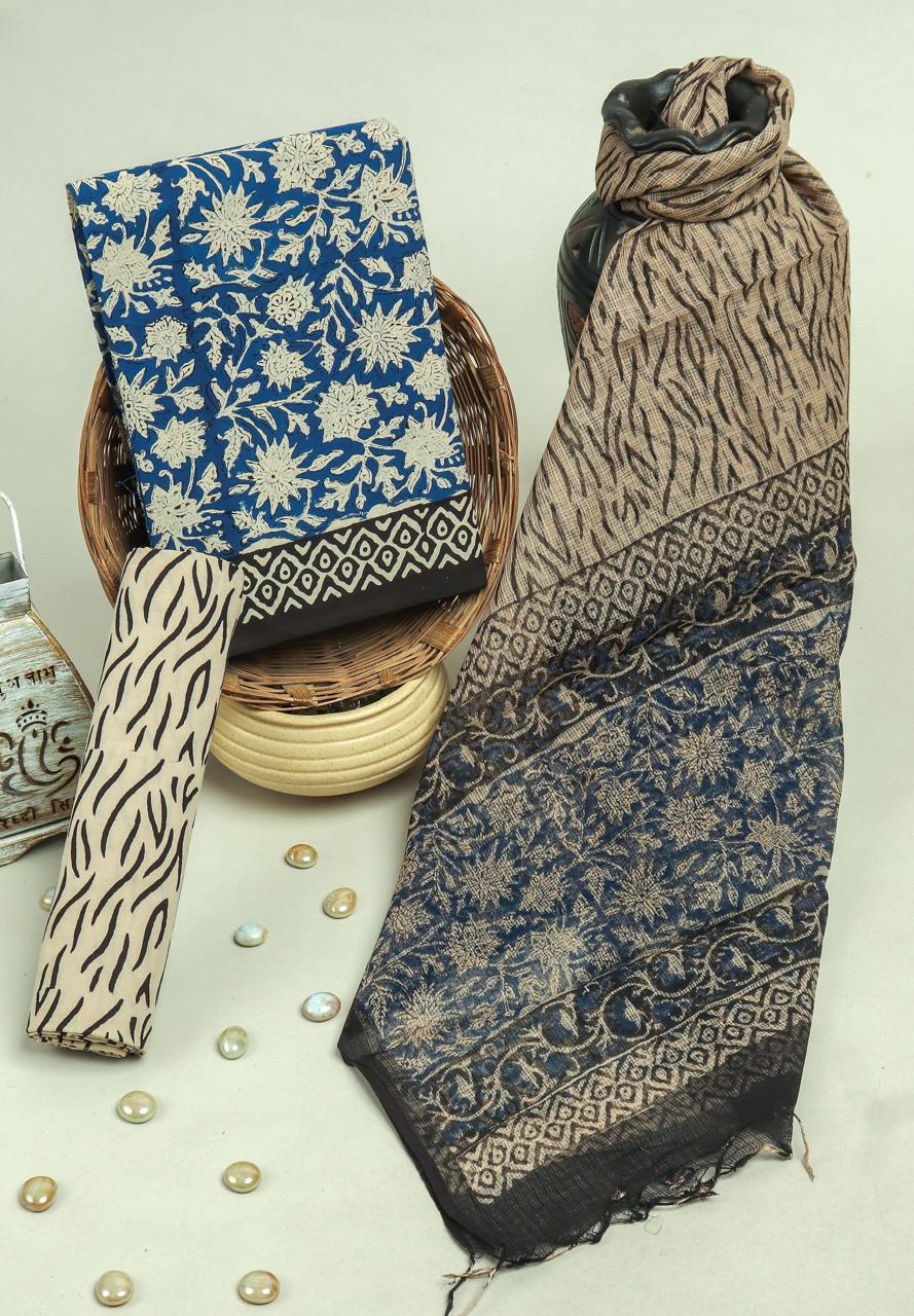 Kota Doriya Dupatta Cotton Suit Set
