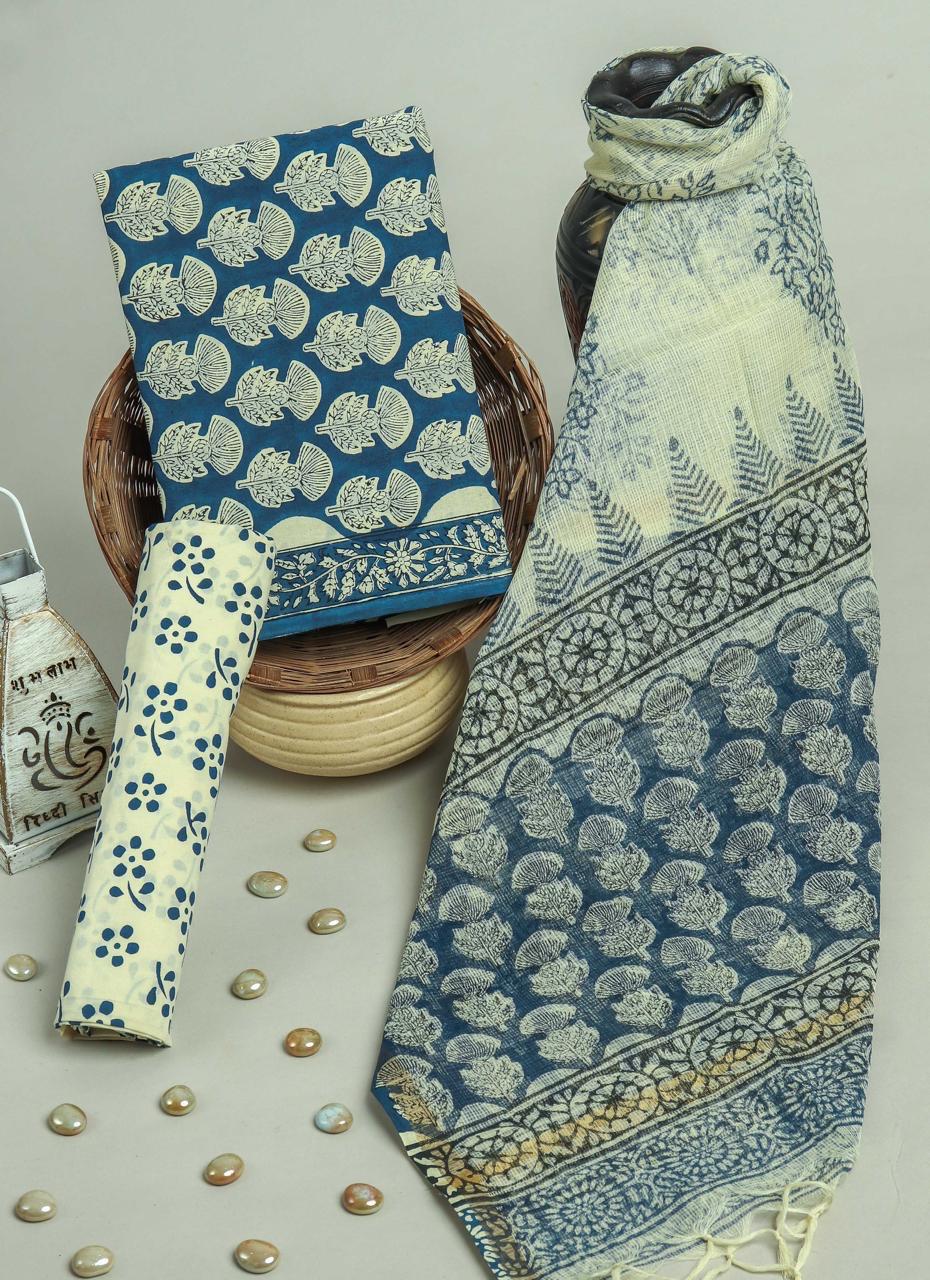 Kota Doriya Dupatta Cotton Suit Set