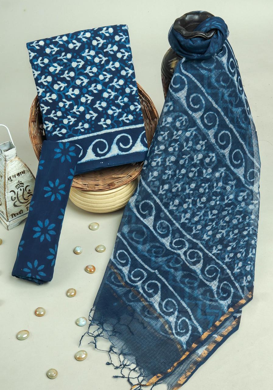 Kota Doriya Dupatta Cotton Suit Set