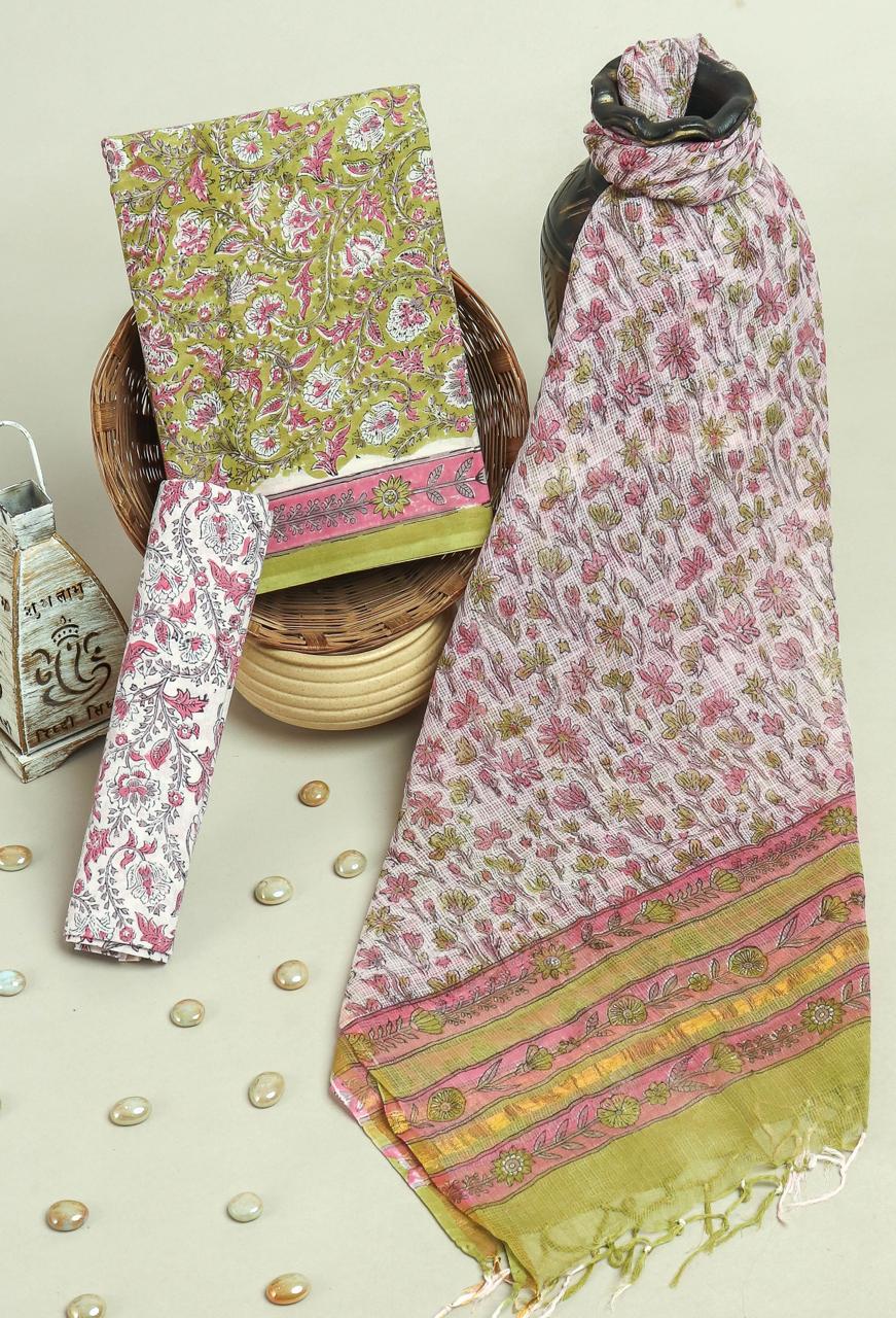 Kota Doriya Dupatta Cotton Suit Set