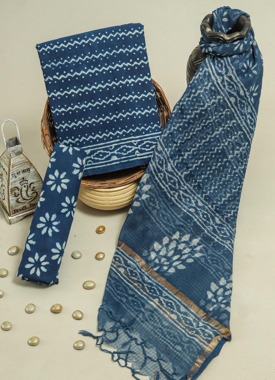 Kota Doriya Dupatta Cotton Suit Set