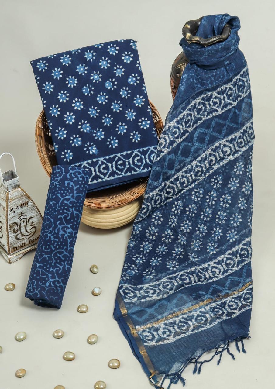 Kota Doriya Dupatta Cotton Suit Set