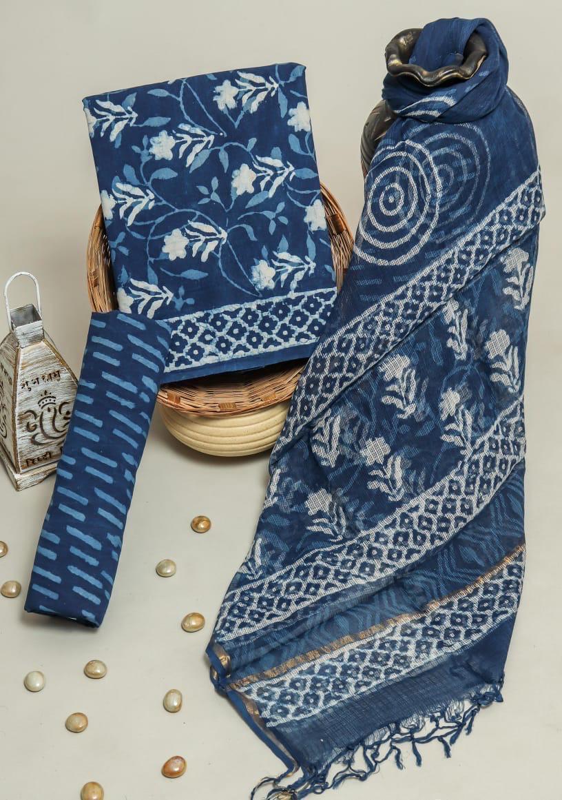 Kota Doriya Dupatta Cotton Suit Set