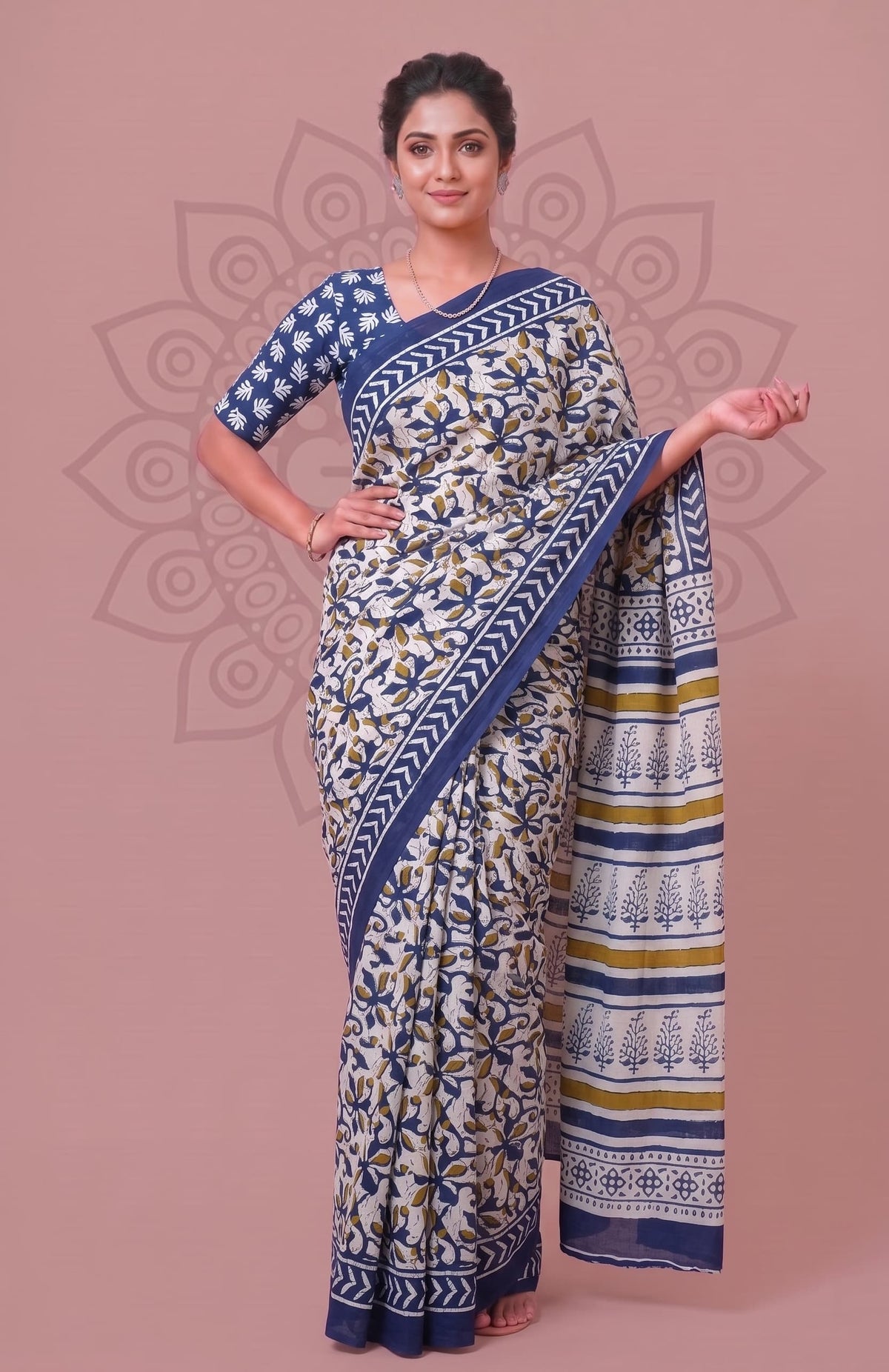 Pure Cotton Sarees for Women Printed Ethnic Collection