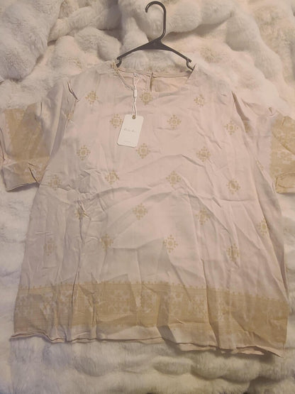 Plus Size Women Short Sleeve Blouse Elastic