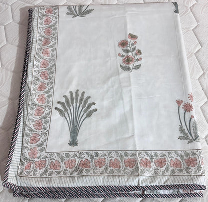 Reversible Floral Printed Lightweight Cotton Dohar