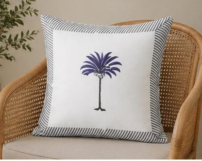 Handmade Cotton Palm Tree Boho Style Cushion Cover